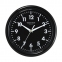 Часы настенные TROYKA 21200204, круг, черные, черная рамка, 24,5х24,5х3,1 см - 1