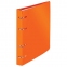 Тетрадь на кольцах А5 (160х215 мм), 120 л., пластиковая обложка, клетка, BRAUBERG, "Оранжевый", 403256 - 1