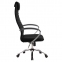 Кресло офисное МЕТТА BK-10CH, ткань-сетка, хром, черное - 3