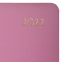 Ежедневник датированный 2022 МАЛЫЙ ФОРМАТ 100х150 мм А6, BRAUBERG "Select", балакрон, розовый, 112927 - 5