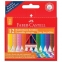 Мелки пластиковые FABER-CASTELL "Grip", 12 цветов, трехгранные, картонная упаковка, подвес, 122520 - 2