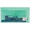 Папка-конверт с кнопкой МАЛОГО ФОРМАТА (250х135 мм), прозрачная, зеленая, 0,18 мм, BRAUBERG, 224029 - 7