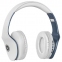 Наушники с микрофоном (гарнитура) DEFENDER FREEMOTION B525, Bluetooth, беспроводные, белые с синим, 63526 - 1