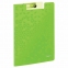 Папка-планшет LEITZ "WOW", с верхним прижимом и крышкой, A4, 330х230 мм, полифом, зеленая, 41990064 - 1