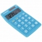 Калькулятор карманный ЮНЛАНДИЯ (135х77 мм) 8 разрядов, двойное питание, СИНИЙ, блистер, 250456 - 3