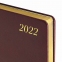 Ежедневник датированный 2022 БОЛЬШОЙ ФОРМАТ 210х297 мм А4, BRAUBERG "Iguana", под кожу, коричневый, 112908 - 5