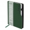 Ежедневник датированный 2022 А5 138x213 мм BRAUBERG "Up", под кожу, софт-тач, держатель для ручки, зеленый, 112804 - 1