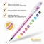 Ручки гелевые CROWN "Hi-Jell Color", НАБОР 10 ЦВЕТОВ, узел 0,5 мм, линия 0,35 мм, HJR-500SET/10 - 4