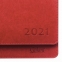Планинг датированный 2021 (305х140 мм) GALANT "Ritter", кожзам, красный, 111513 - 2