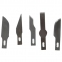 Инструмент для моделирования "Нож цанговый", 6 лезвий в комплекте, металлический корпус, ЗВЕЗДА, 1103 - 2