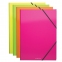 Папка на резинках ERICH KRAUSE "Glance Neon", А4, до 300 листов, 400 мкм, ассорти, 43052, 47197 - 1
