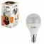 Лампа светодиодная ЭРА, 7 (60) Вт, цоколь E14, прозрачный шар, теплый белый свет, 30000 ч., LED smdP45-7w-827-E14-Clear, P45-7w-827-E14c - 1