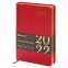 Ежедневник датированный 2022 А5 138x213 мм BRAUBERG "Iguana", под кожу, красный, 112753 - 1