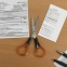 Ножницы STAFF "Basic" 140 мм, ручки под янтарь, ПВХ чехол с европодвесом, 236936 - 8