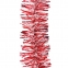 Мишура 1 штука, диаметр 70 мм, длина 2 м, красный с прозрачным в белую точку, 5-180-7 - 1