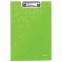 Папка-планшет LEITZ "WOW", с верхним прижимом и крышкой, A4, 330х230 мм, полифом, зеленая, 41990064 - 2