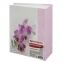 Фотоальбом BRAUBERG на 100 фотографий 10х15 см, твердая обложка, "Орхидеи", бело-розовый, 390663 - 4