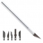 Инструмент для моделирования "Нож цанговый", 6 лезвий в комплекте, металлический корпус, ЗВЕЗДА, 1103 - 1
