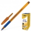 Ручка шариковая с грипом BIC "Orange Grip", СИНЯЯ, корпус оранжевый, узел 0,8 мм, линия письма 0,3 мм, 811926 - 1