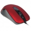 Мышь проводная бесшумная GEMBIRD MOP-400-R, USB, 2 кнопки + 1 колесо-кнопка, красная - 2