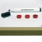 Доска магнитно-маркерная 45x60 см, коричневая рамка из МДФ, OFFICE, "2х3", TS456 - 3