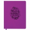 Дневник 1-11 класс 48 л., обложка кожзам (гибкая), принт, BRAUBERG "DAZZLE", фиолетовый, 105456 - 1