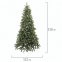 Ель новогодняя искусственная "Christmas Beauty" 210 см, литой ПЭТ+ПВХ, зеленая, ЗОЛОТАЯ СКАЗКА, 591314 - 7