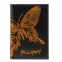 Обложка для паспорта BEFLER "Бабочка", натуральная кожа, тисненение-принт, черная, O.14.-11 - 1
