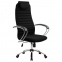Кресло офисное МЕТТА BK-10CH, ткань-сетка, хром, черное - 4