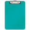 Доска-планшет LEITZ "WOW", с верхним прижимом, A4, 320х228 мм, пластик, 1,7 мм, бирюзовая, 39710051 - 1