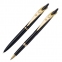 Набор PIERRE CARDIN (Пьер Карден): шариковая ручка + ручка-роллер, корпус черный, латунь, PC0839BP/RP, синий - 1