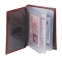 Бумажник водителя BEFLER "Classic", натуральная кожа, тиснение, 6 пластиковых карманов, коньяк, BV.25.-1 - 2