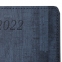 Ежедневник датированный 2022 А5 138x213 мм BRAUBERG "Wood", под кожу, держатель для ручки, синий, 112795 - 6