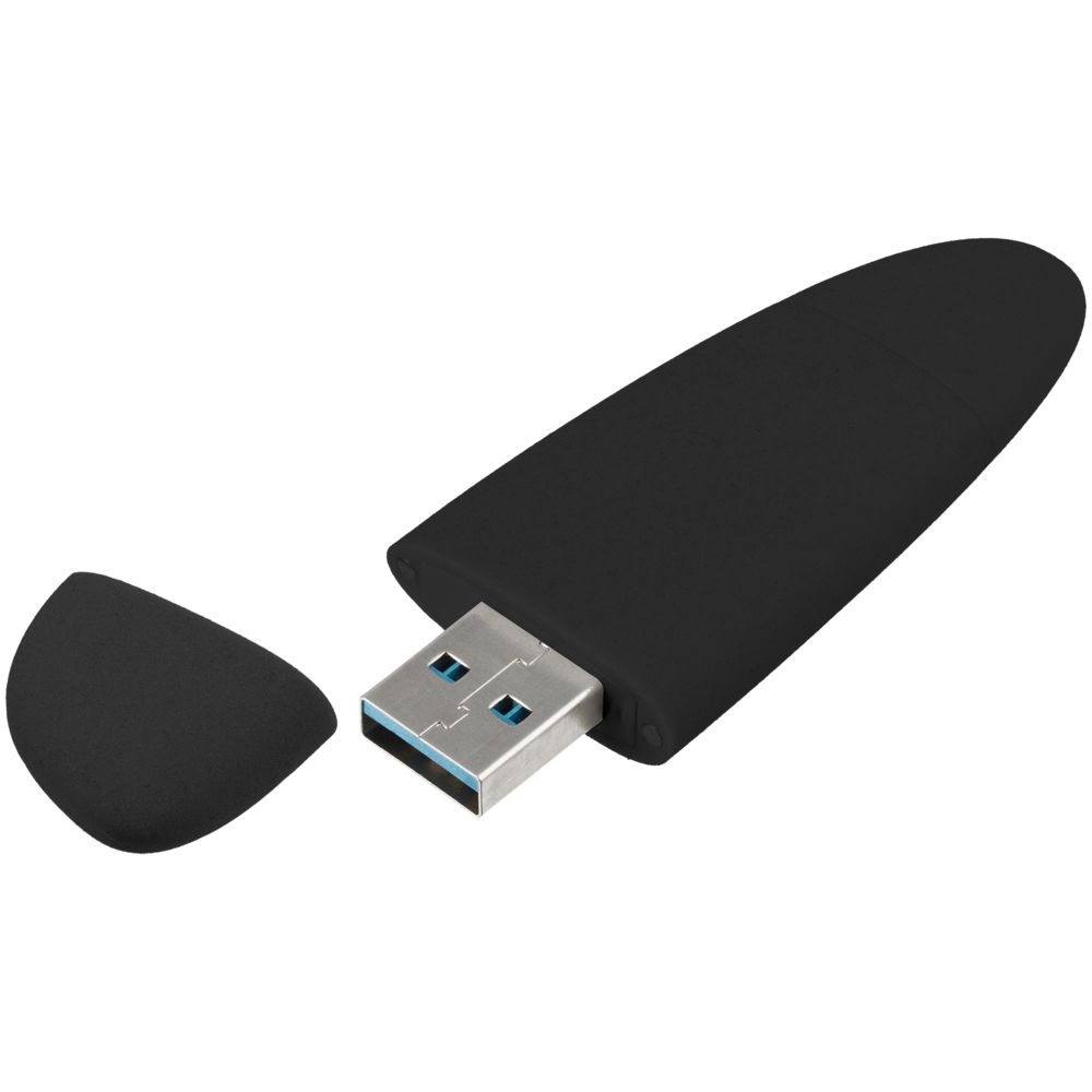 Флешка Pebble Type-C, USB 3.0, черная, 32 Гб - 1