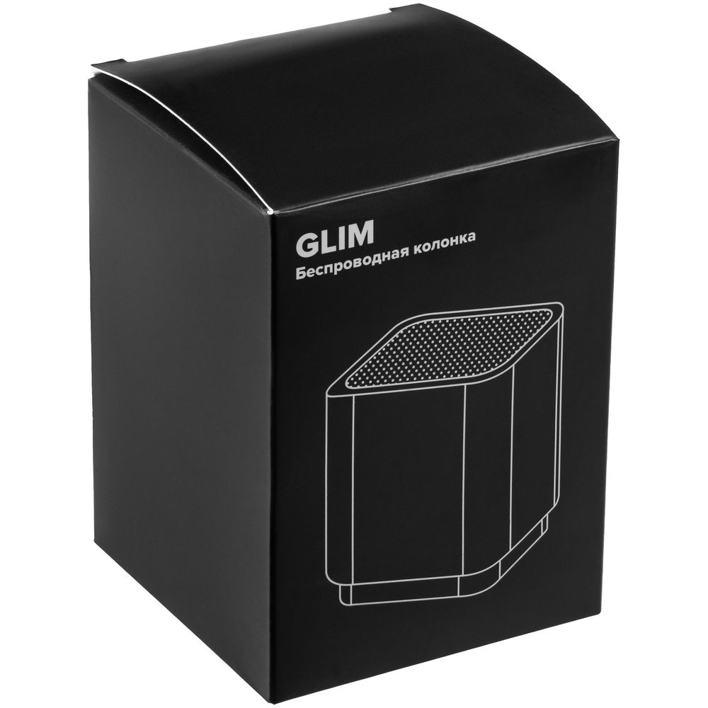 Беспроводная колонка с подсветкой логотипа Glim, красная - 14