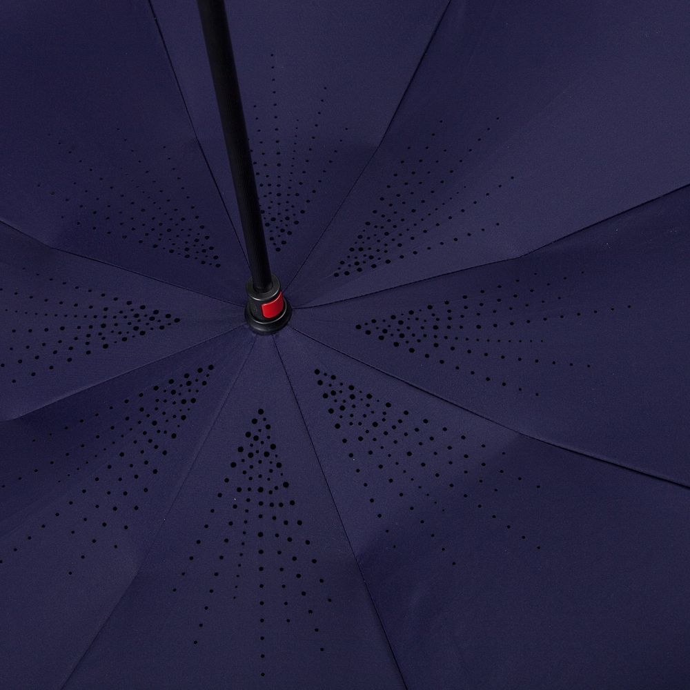 Зонт наоборот Unit Style, трость,темно-синий - 4