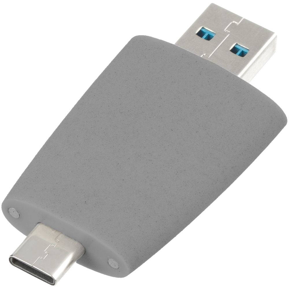 Флешка Pebble Type-C, USB 3.0, серая, 16 Гб - 5