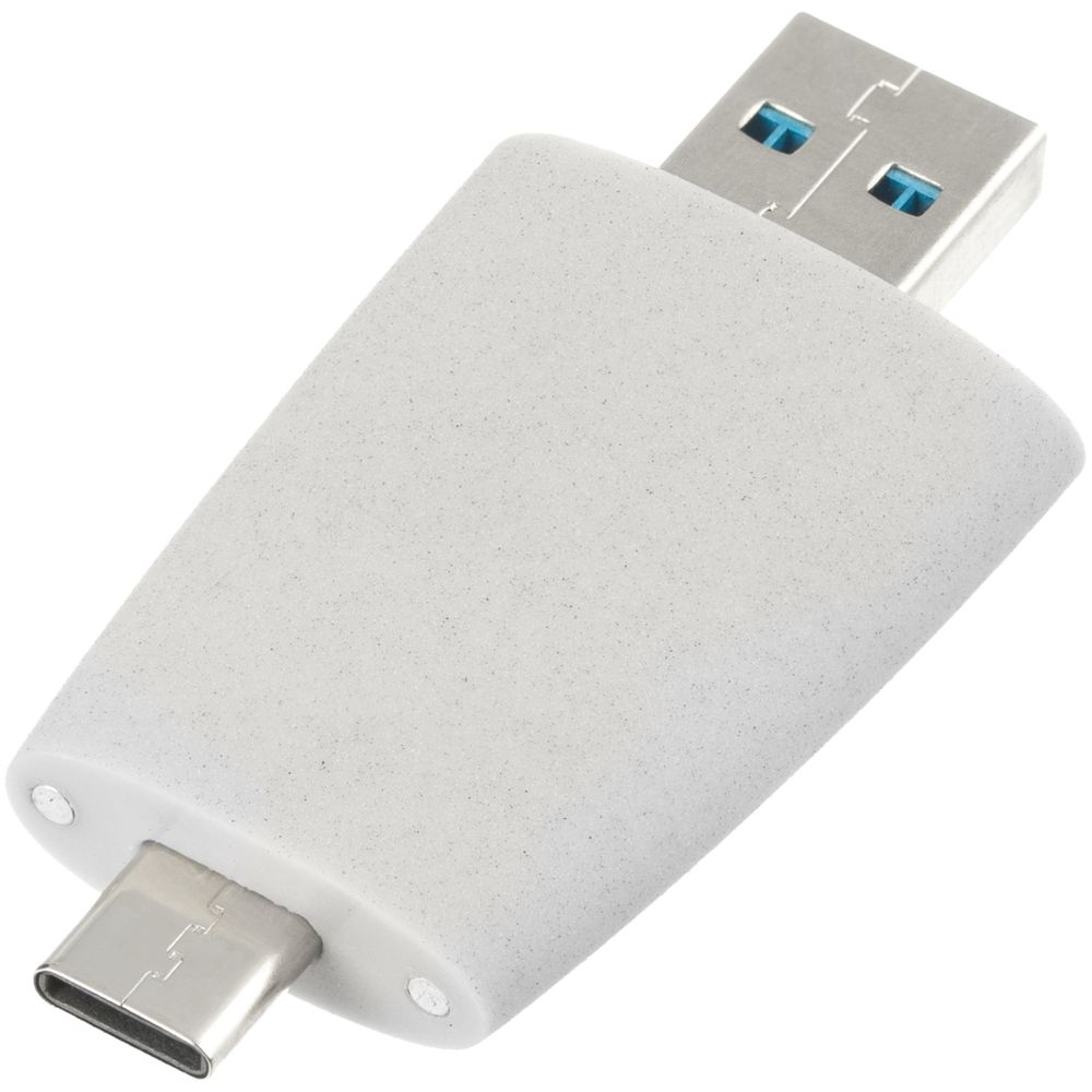 Флешка Pebble Type-C, USB 3.0, светло-серая, 16 Гб - 5