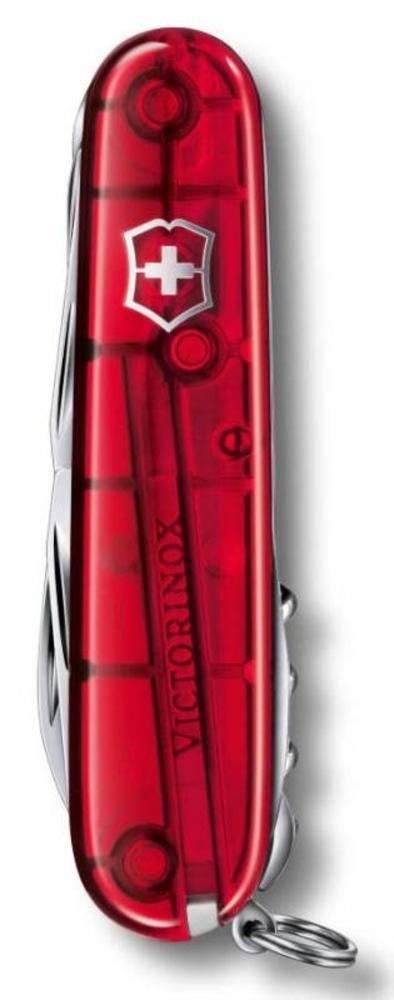 Офицерский нож Huntsman 91, прозрачный красный - 1