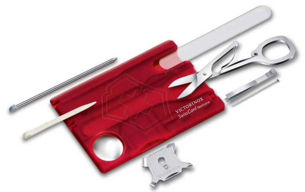Набор инструментов SwissCard Nailcare, красный - 1