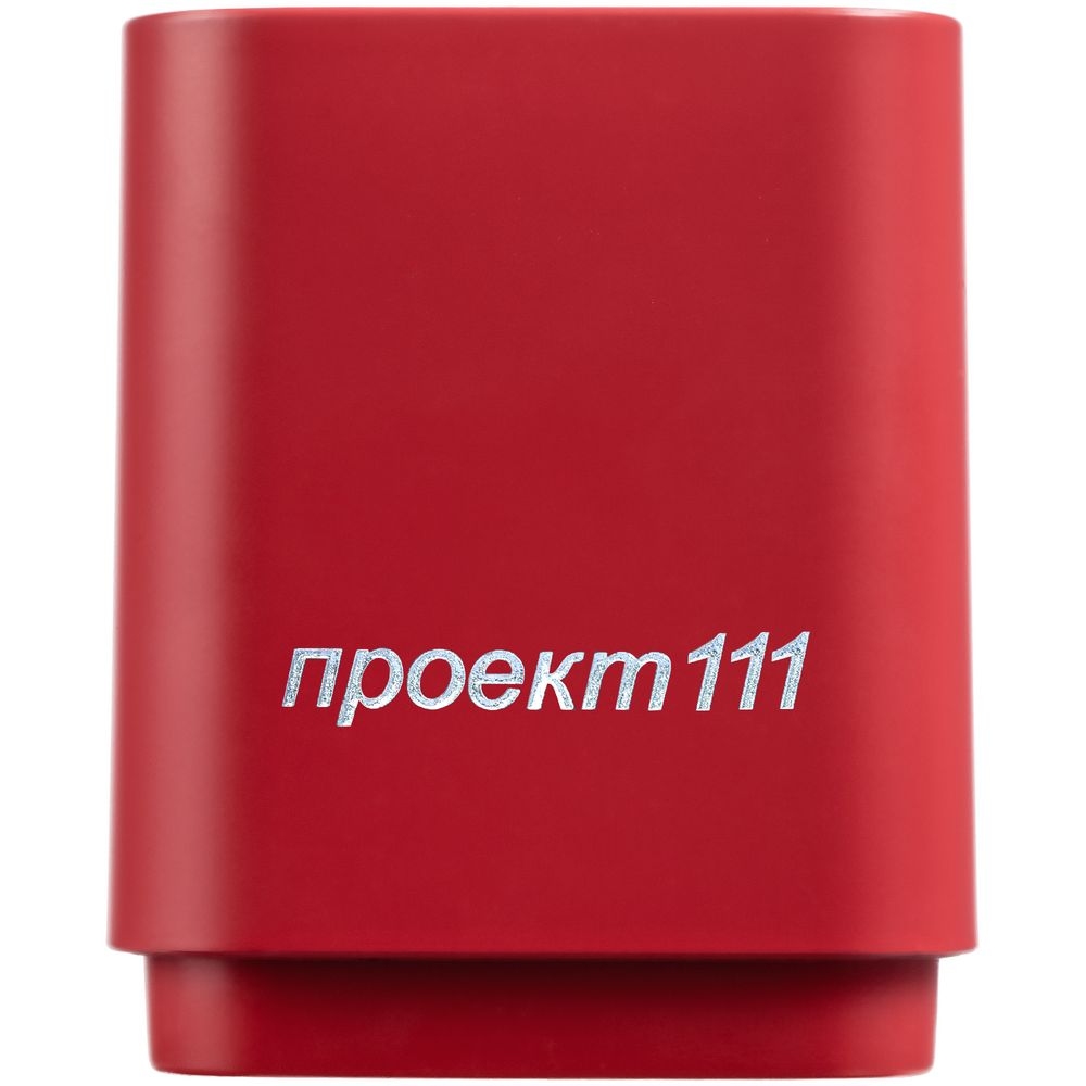 Беспроводная колонка с подсветкой логотипа Glim, красная - 5