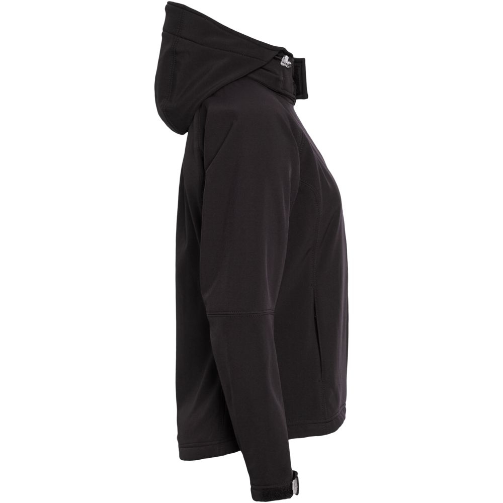 Куртка женская Hooded Softshell черная - 2