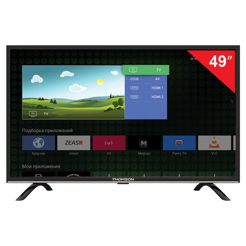 Телевизор THOMSON T49FSL5130, 49" (124 см), 1920х1080, Full HD, 16:9, Smart TV, Android, Wi-Fi, черный - 1