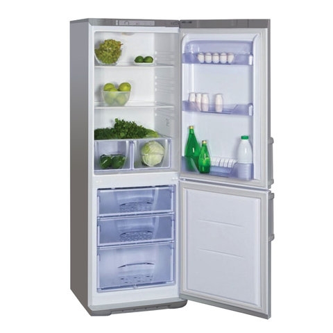 Холодильник БИРЮСА M133, двухкамерный, объем 310 л, нижняя морозильная камера 100 л, серебро, Б-M133 - 2