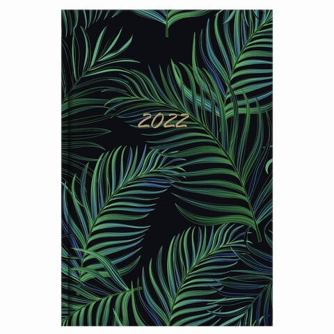 Ежедневник датированный 2022 (145х215 мм), А5, STAFF, ламинированная обложка, "Tropical", 113344 - 2