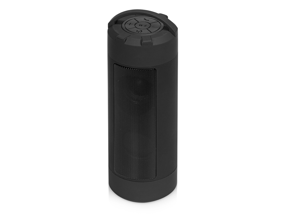 Портативная колонка «Rover» с защитой от воды , черный, пластик с покрытием soft-touch