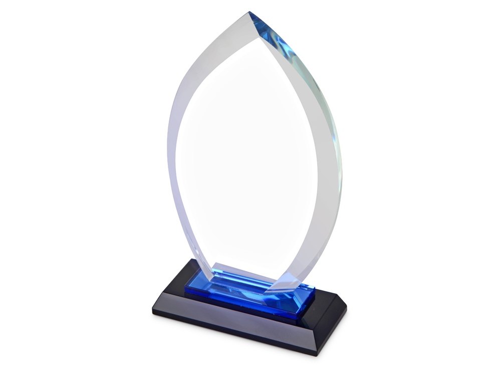 Награда «Flame», прозрачный, синий, стекло - 425468