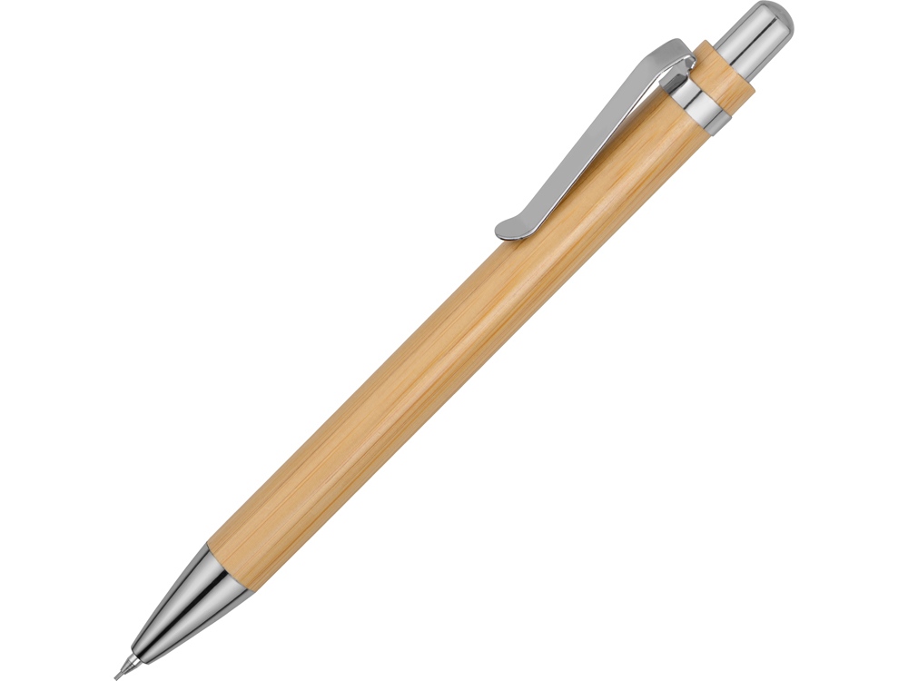 Механический карандаш «Bamboo», натуральный, бамбук/металл