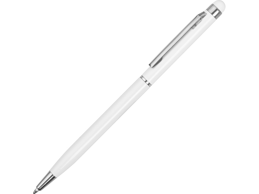 Ручка-стилус металлическая шариковая «Jucy», белый, металл