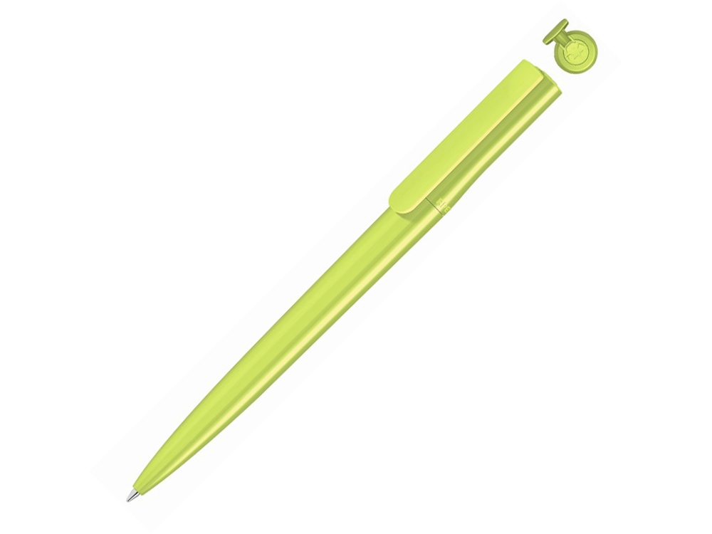 Ручка шариковая из переработанного пластика «Recycled Pet Pen switch», фисташковый, пластик